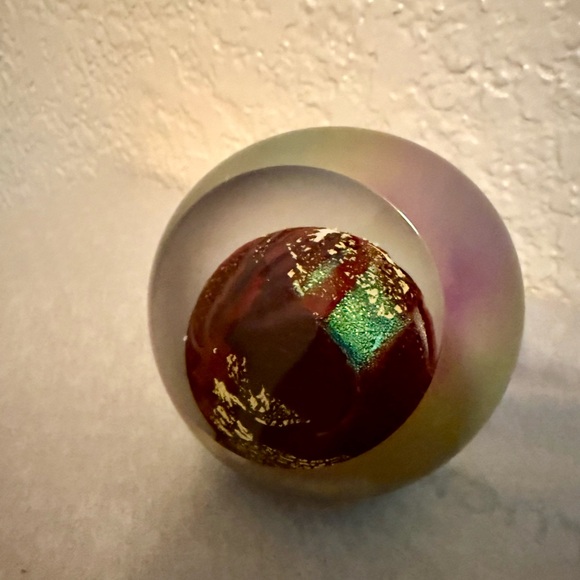 Glass Eye Studio SF…Planet Mars Glass Globe, hand blown and limited edition - Picture 1 of 4